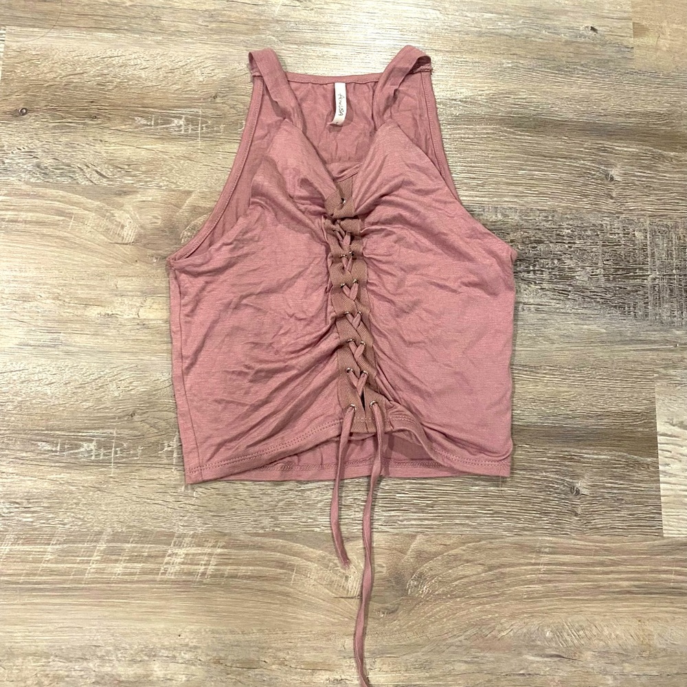 Pink crop top